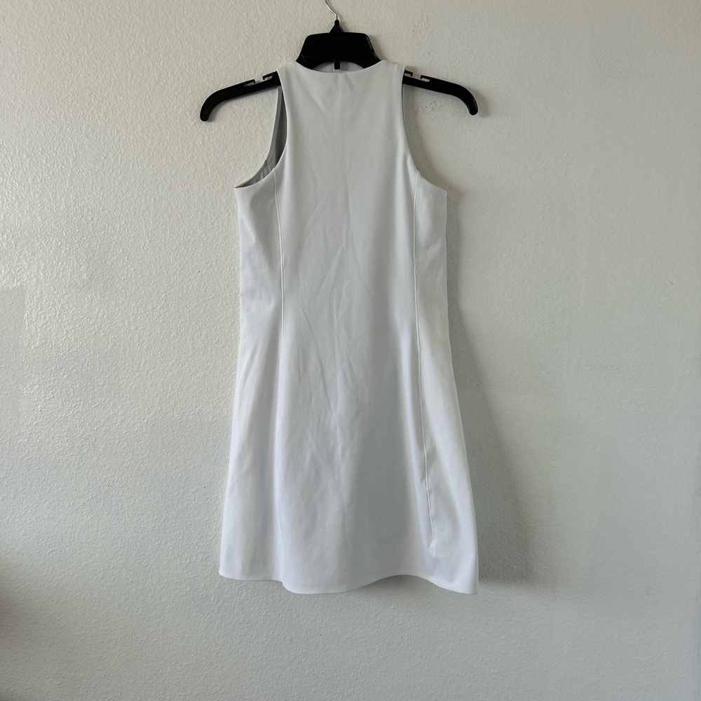 Spanx Get Moving White Mini Dress Zip Front Size XS - Picture 8 of 13